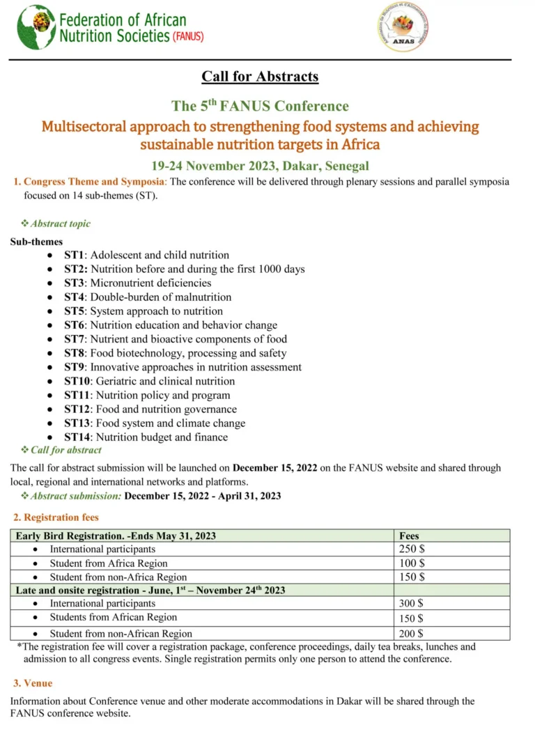 Call 4 Abstracts FANUS 2023